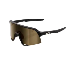 100% S3 - Soft Tact Black - Soft Gold Mirror Lens