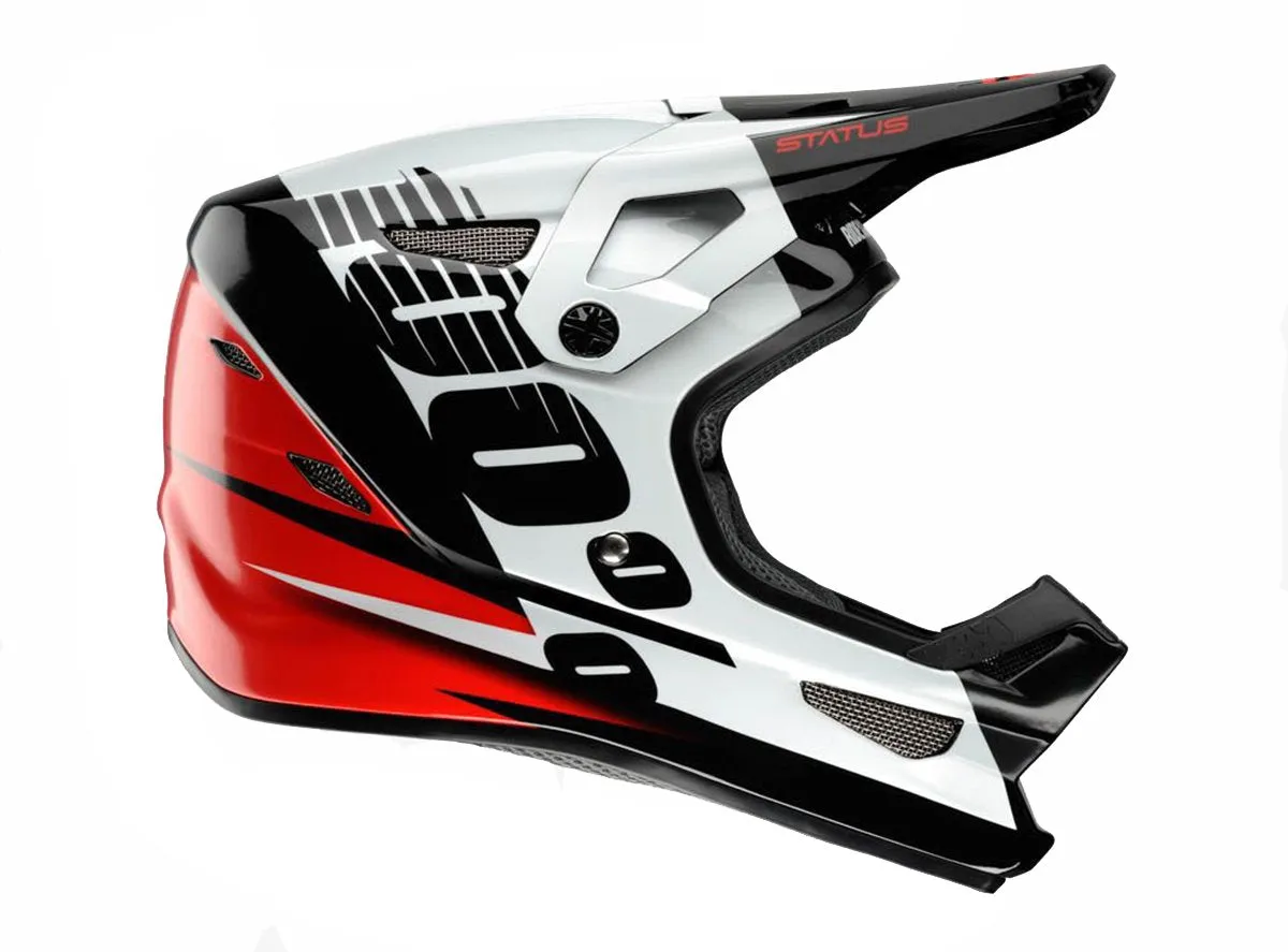 100% Status DH/BMX Full Face Helmet - Kelton Red