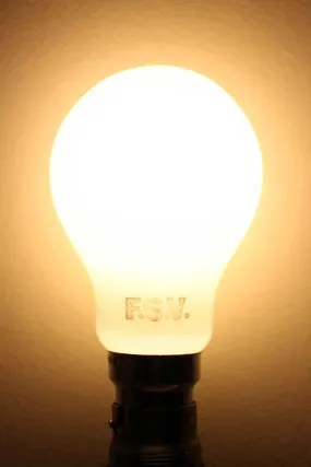 10W E27 Filament LED A60 Round 3000K Opal Bulb Dimmable