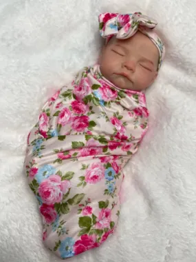 11" Sleeping Real Lifelike Silicone Reborn Doll Girl Tess