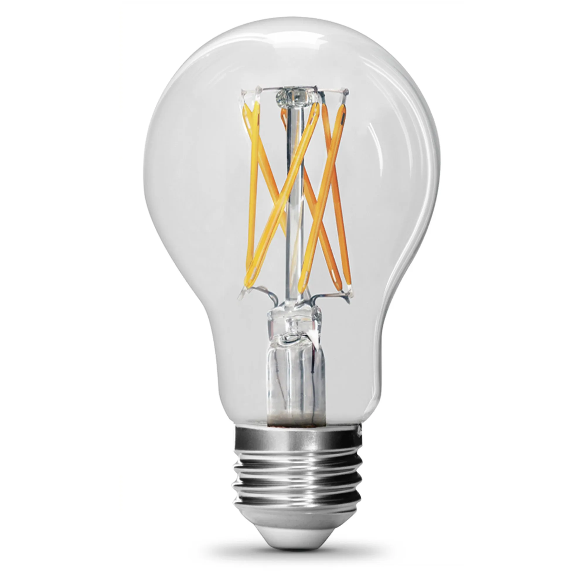 12W (75W Replacement) Daylight (5000K) A19 E26 Base Clear LED Filament Bulb (2-Pack)