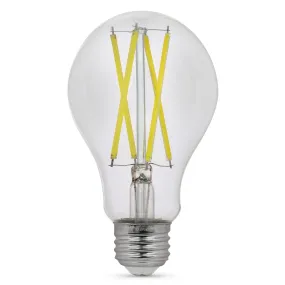 15W (100W Replacement) Daylight (5000K) E26 Base A21 Glass Filament Enhance LED (2-Pack)