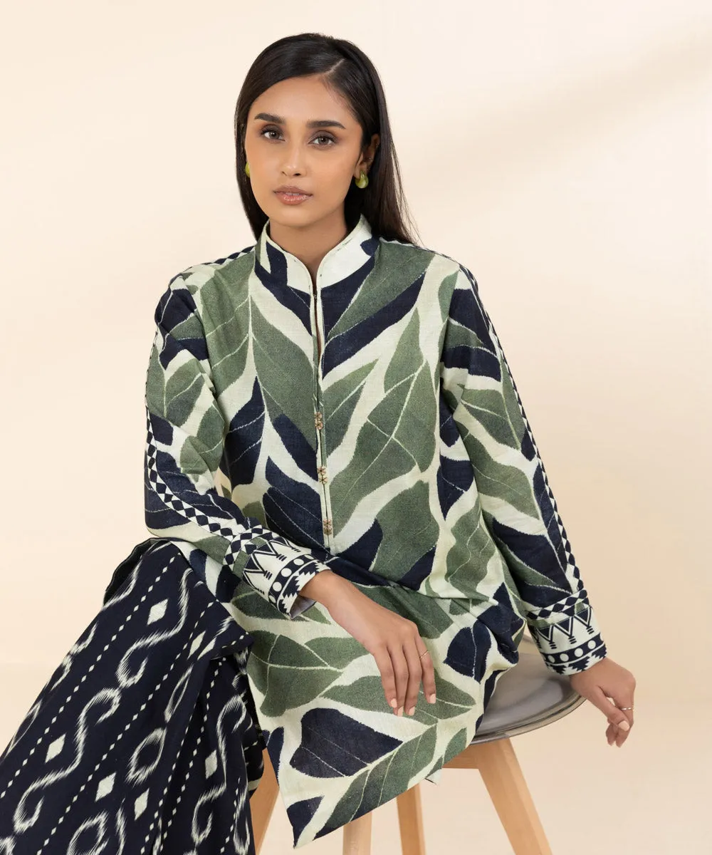 2 Piece - Printed Light Khaddar Suit