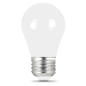 2.7W (25W Equivalent) Daylight (5000K) A15 Dimmable White Glass Enhance Light Bulb