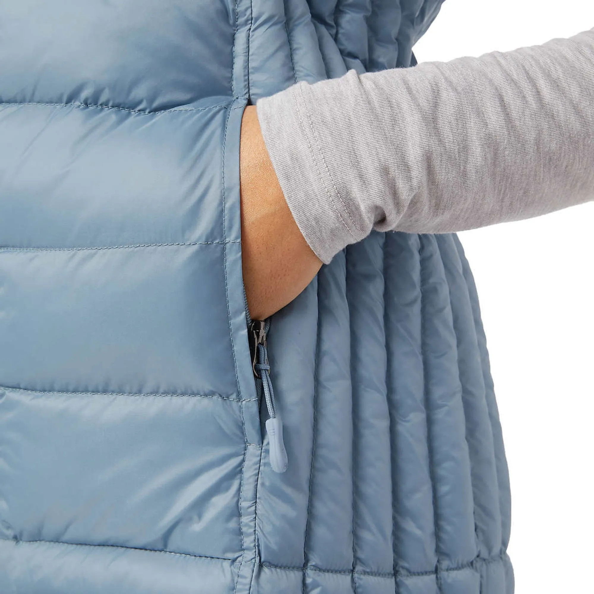 32 Degrees Women's Quilted Stand-up Collar Lightweight Warmth Full Zip Vest