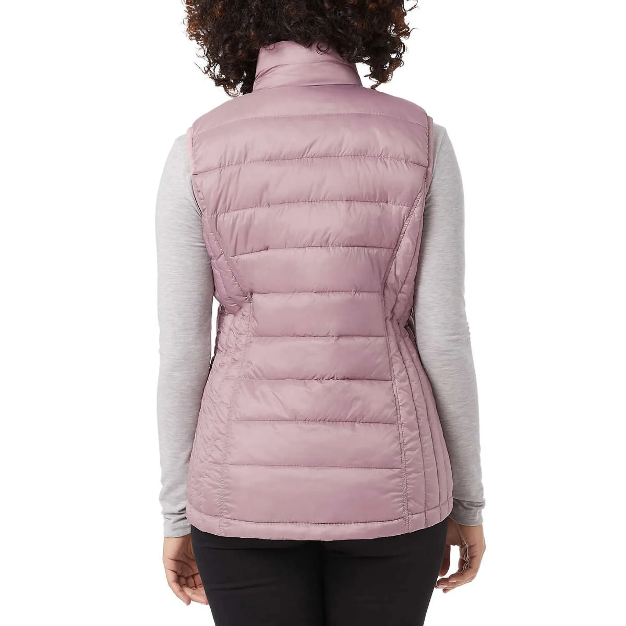 32 Degrees Women's Quilted Stand-up Collar Lightweight Warmth Full Zip Vest