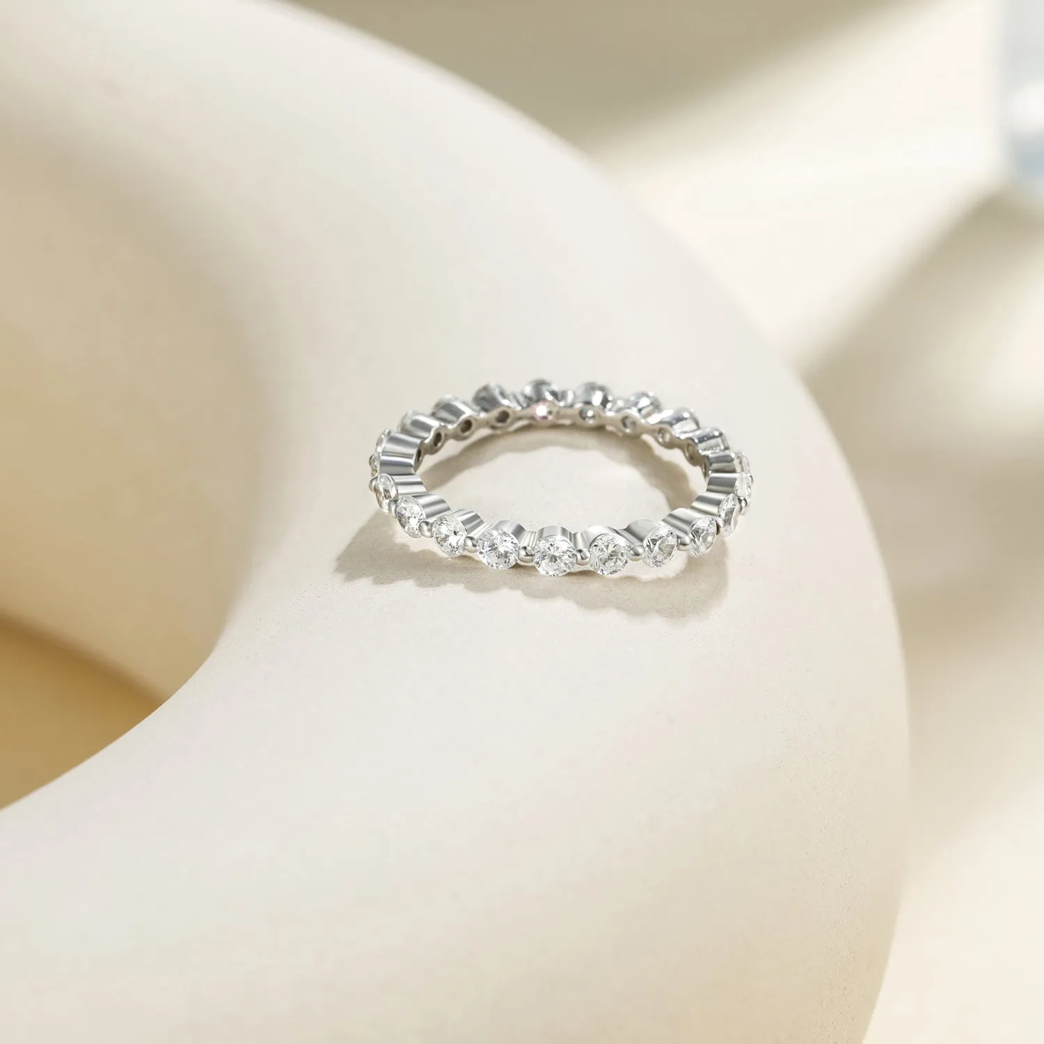 925 Sterling Silver Cubic Zirconia Wedding Ring