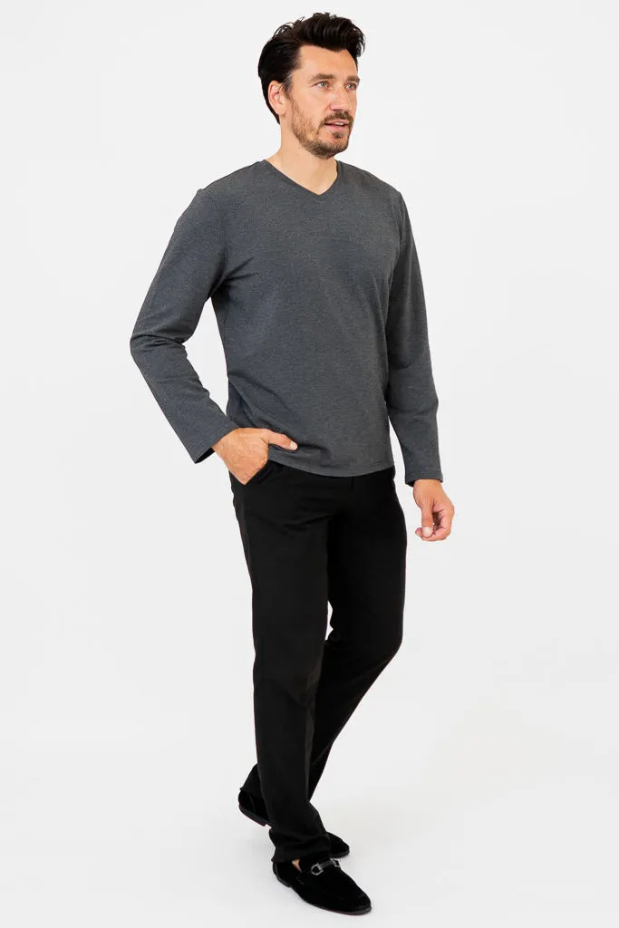 Adam Long Sleeve, Graphite, Bamboo