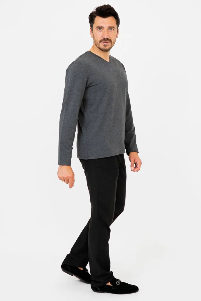 Adam Long Sleeve, Graphite, Bamboo