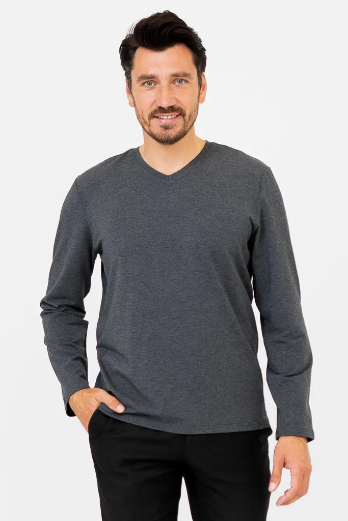 Adam Long Sleeve, Graphite, Bamboo