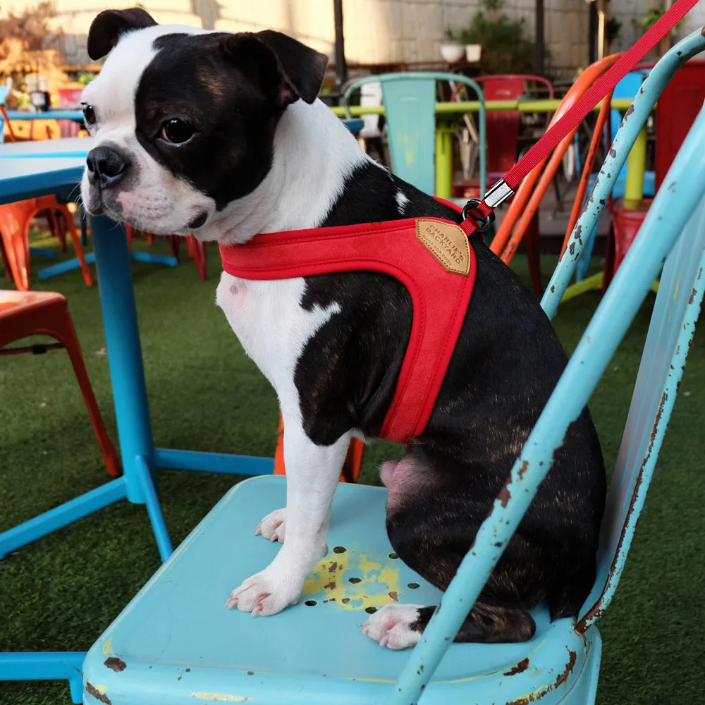 Adjustable Easy Dog Harness in Red