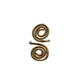 Adjustable Spiral Ring