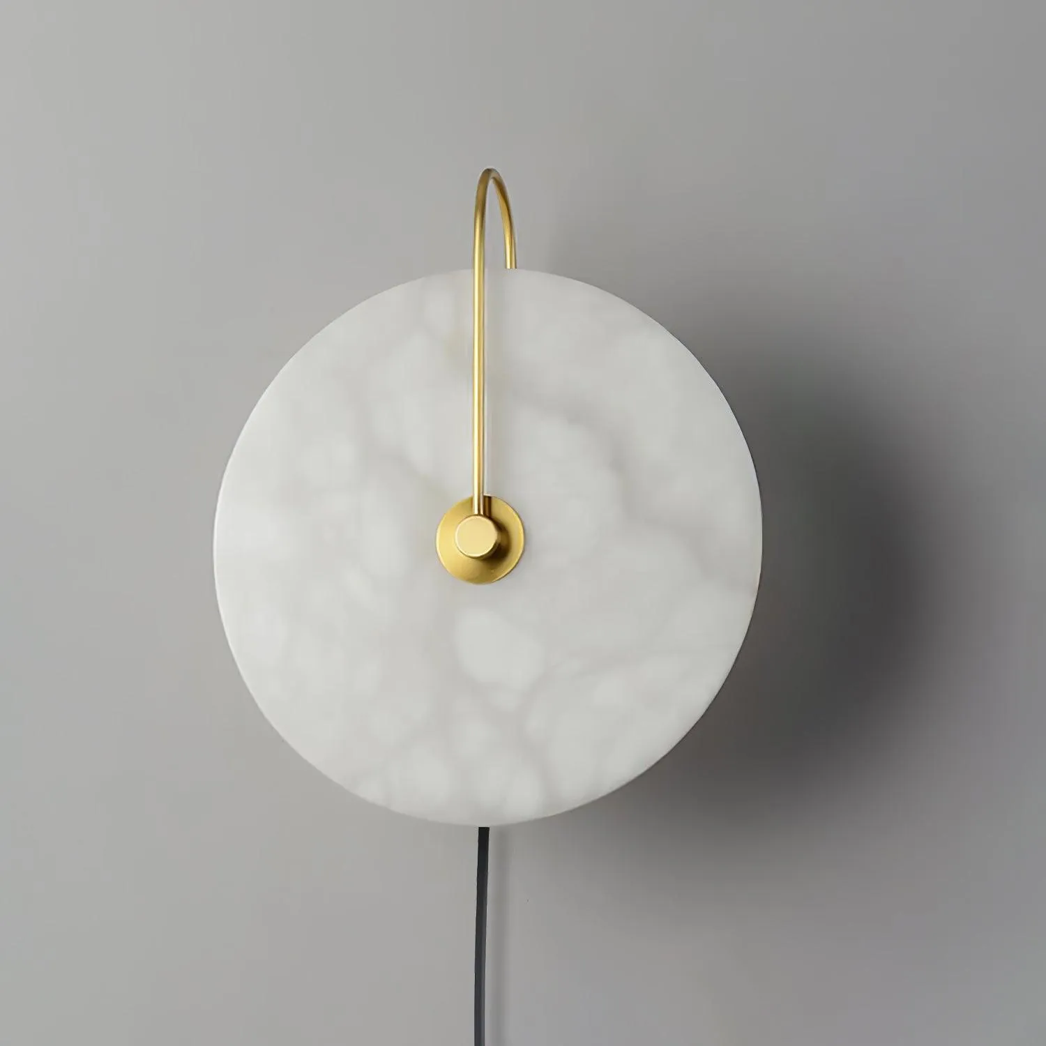 Alabaster LED Plug-In Wall Lamp