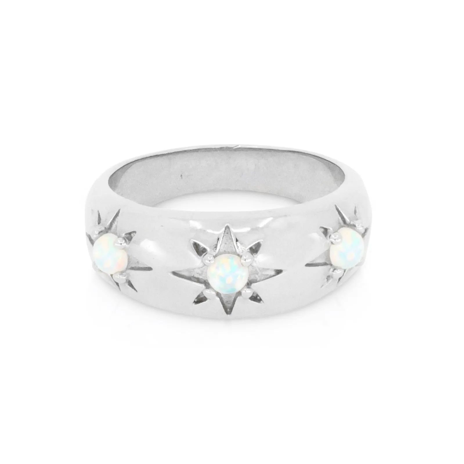 Alina Opal Silver Band