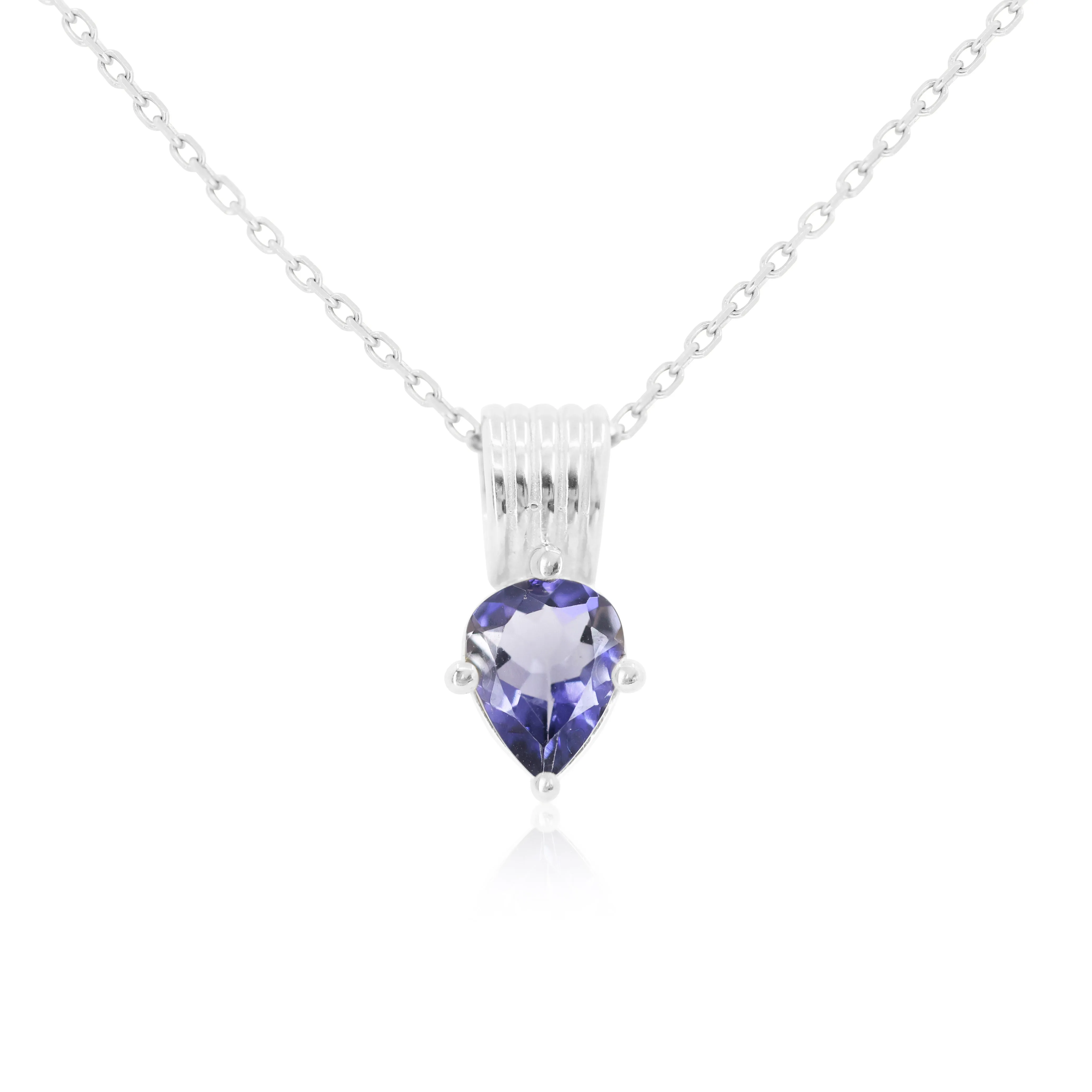 Amie Iolite Silver Necklace