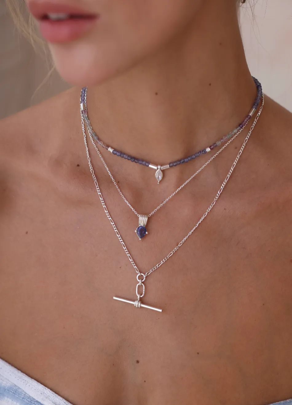 Amie Iolite Silver Necklace