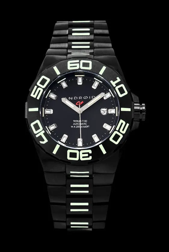 ANDROID Bioluminescence 44mm T-100 Tritium Automatic AD672BKK