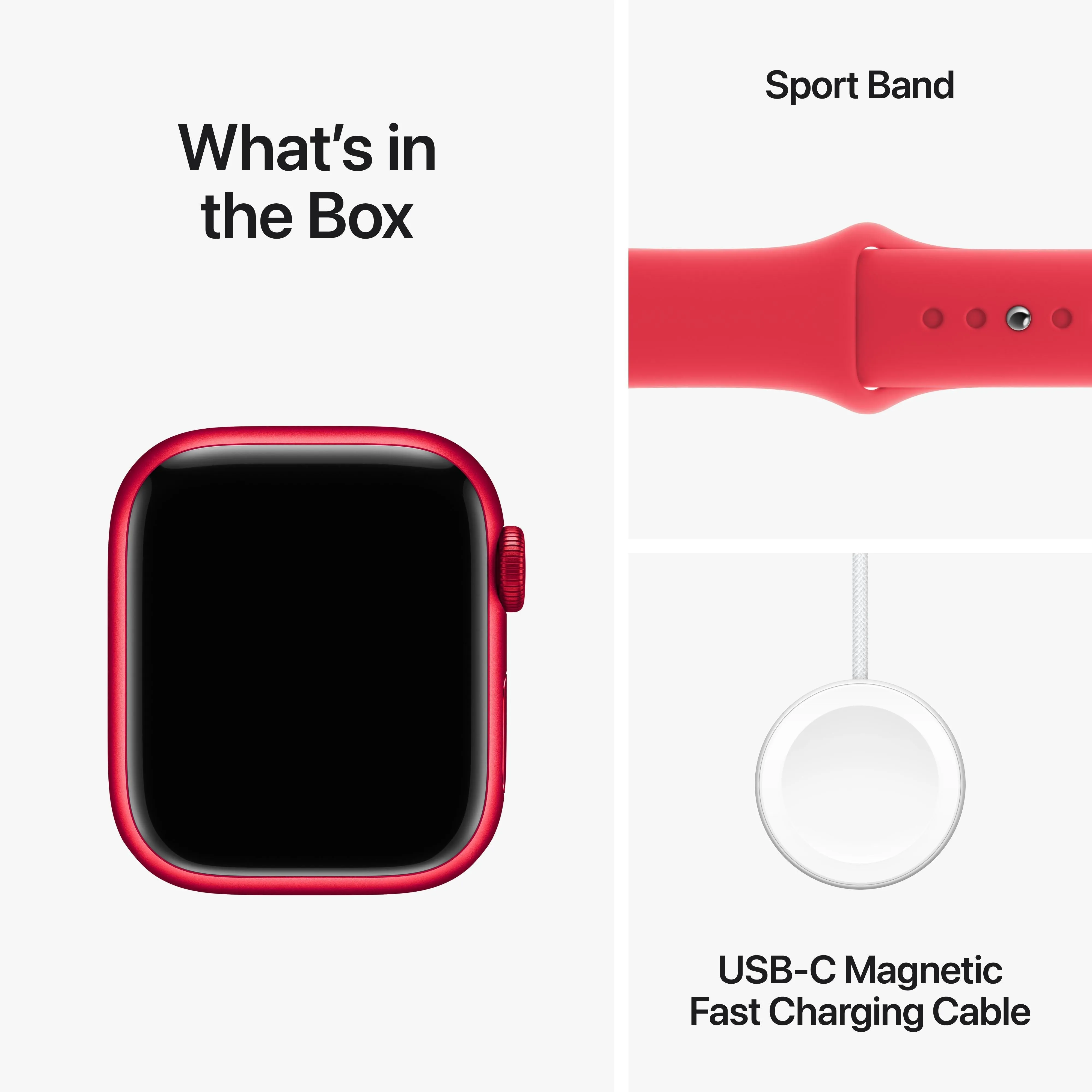 Apple Watch Series 9 GPS   Cellular 41mm (PRODUCT)RED Aluminium Case with (PRODUCT)RED Sport Band - S/M