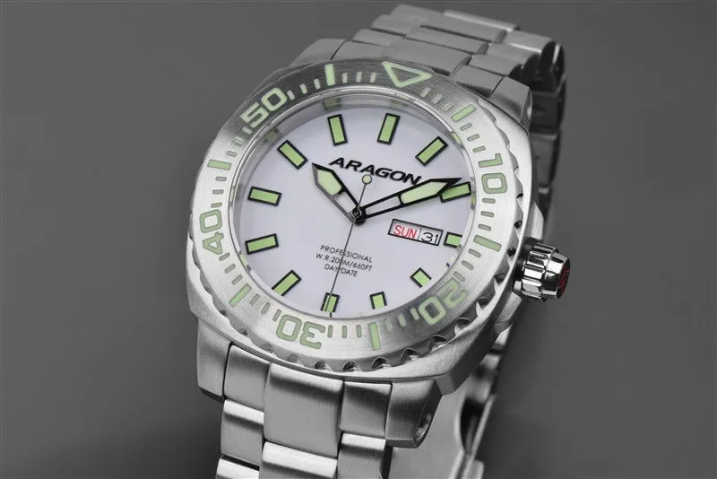 ARAGON Parma Automatic with Super Luminova Dial A154WHT