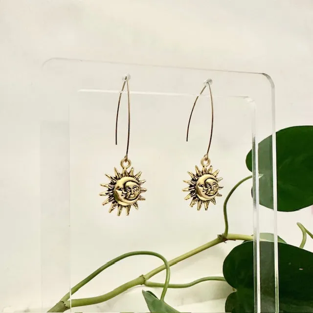 Arch Earrings - Zodiac Sun