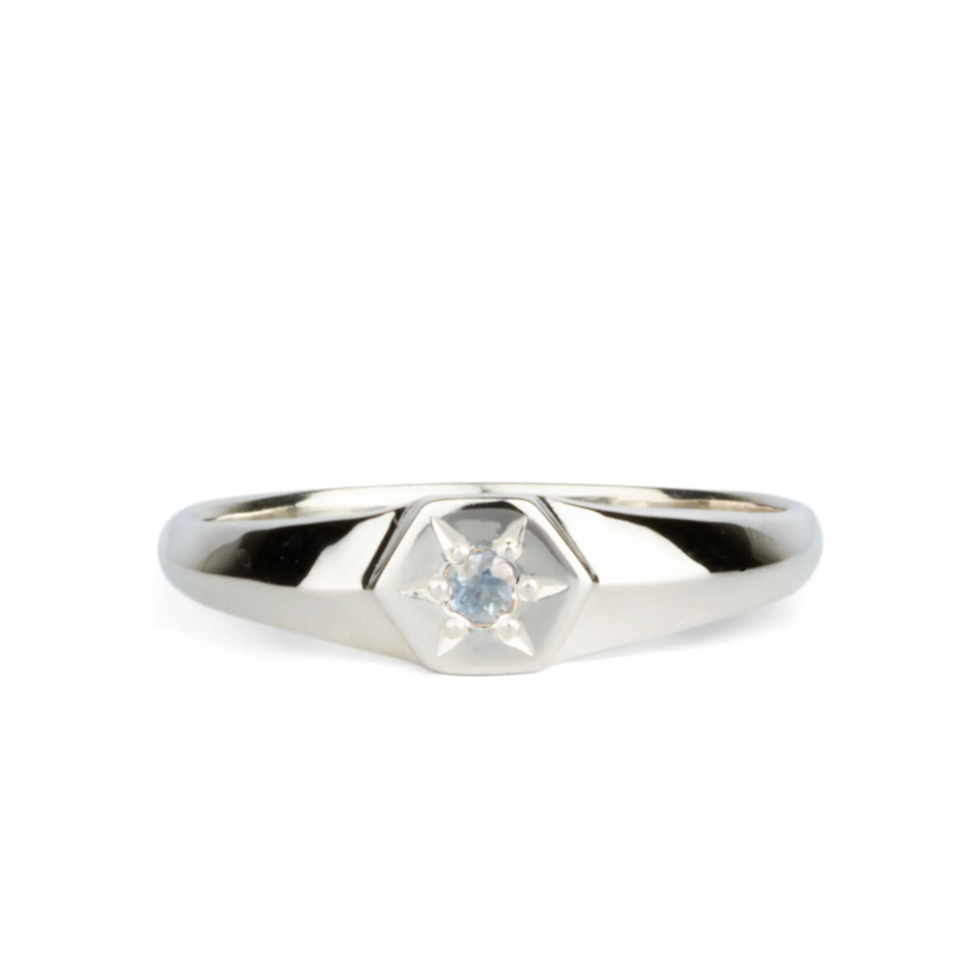 Astra Star Signet Ring - June - Moonstone