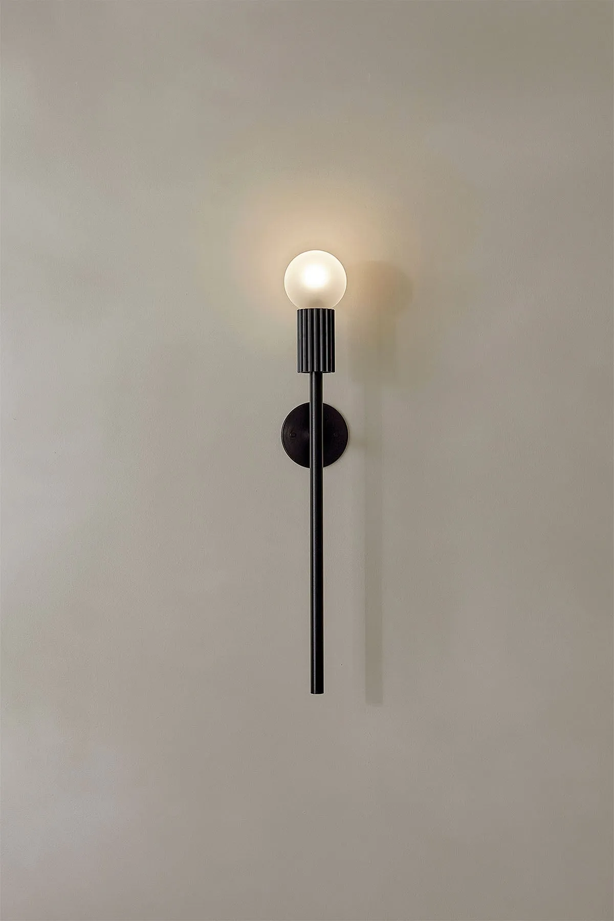 Attalos Wall Light, Brushed Black