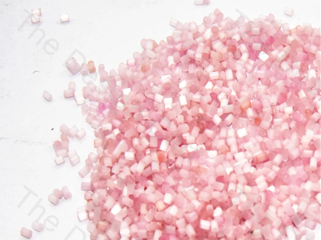 Baby Pink Silky Dyed 2 Cut Seed Beads (Wholesale)