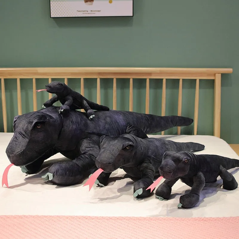 Baja the Black Kawaii Komodo Dragon Lizard Stuffed Animals Plushies