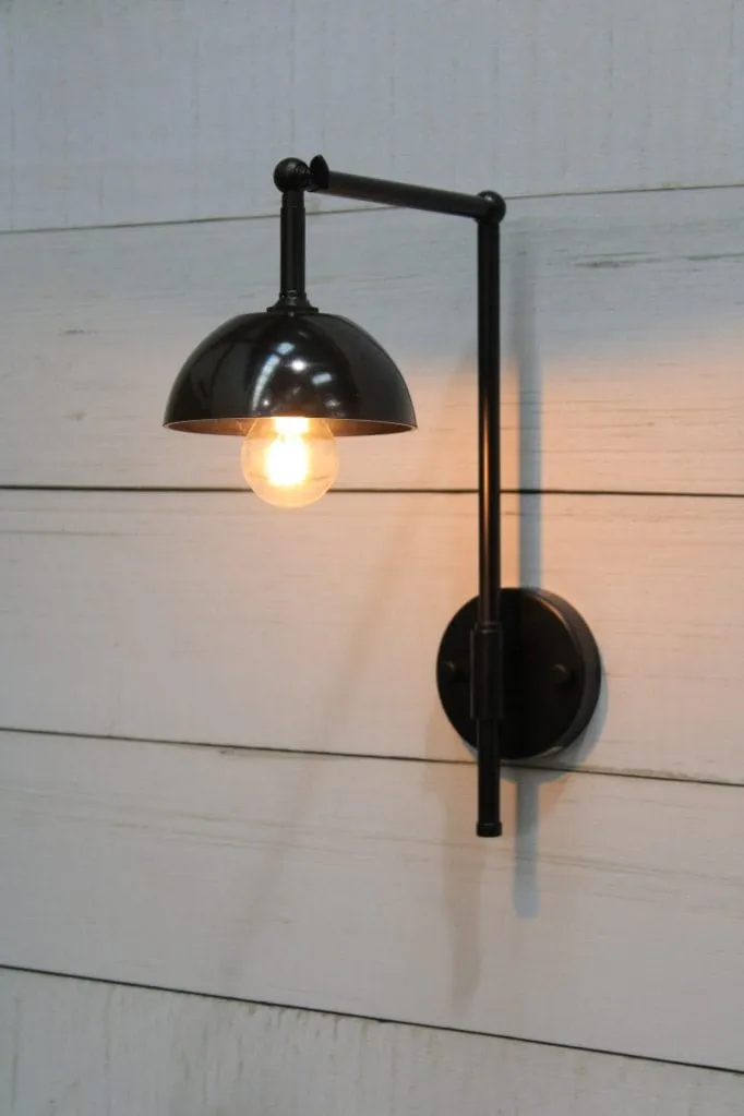 Bakelite Bowl Hook Swivel Arm Wall Light