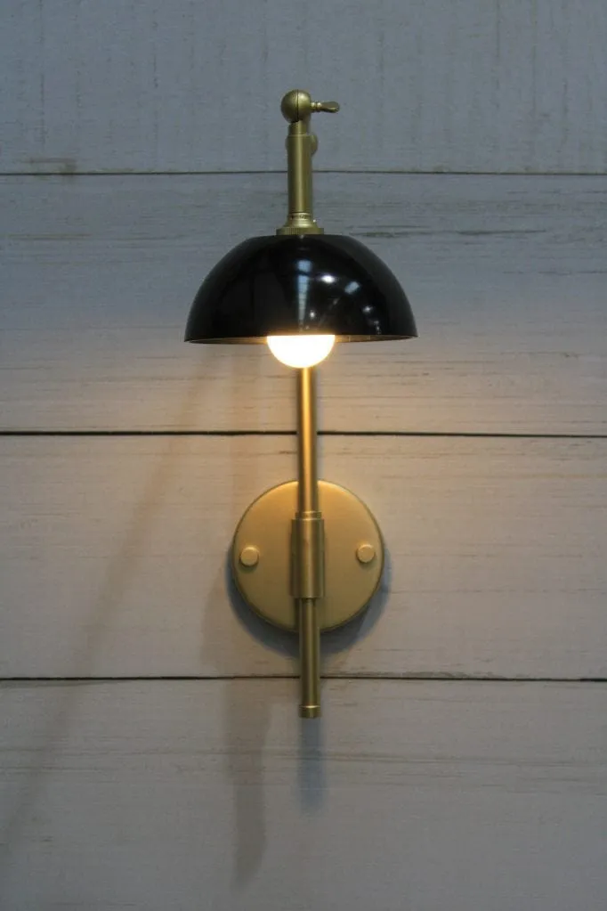 Bakelite Bowl Hook Swivel Arm Wall Light