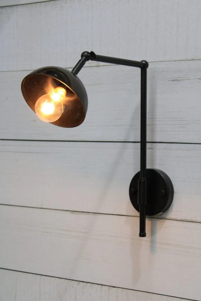 Bakelite Bowl Hook Swivel Arm Wall Light