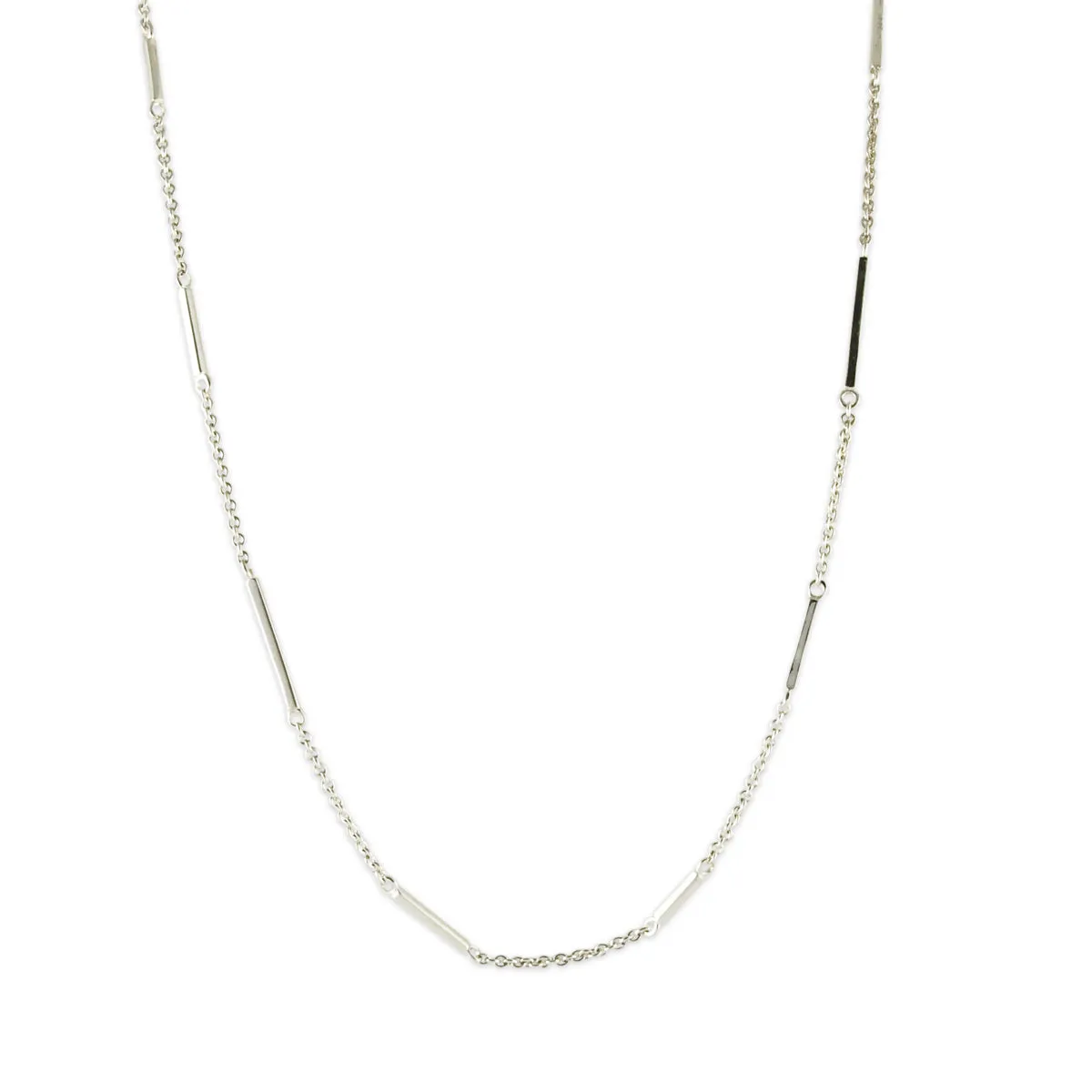 Bar Link Station Necklace