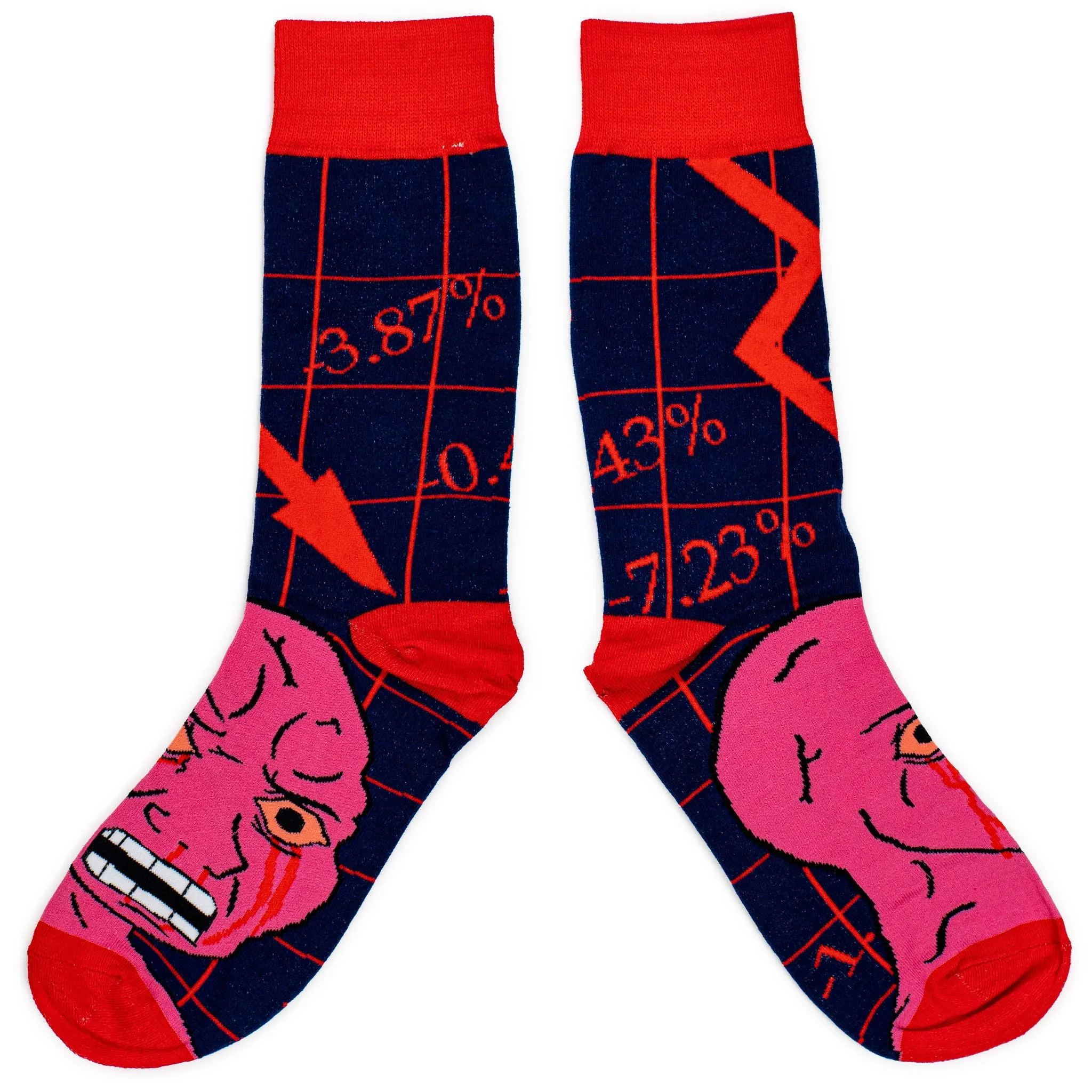 Bear Market (Pink Wojak) Socks