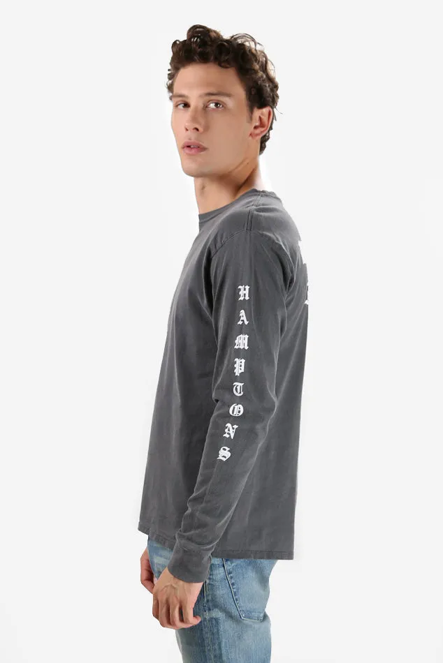 Been Here Forever Long Sleeve Tee Charcoal