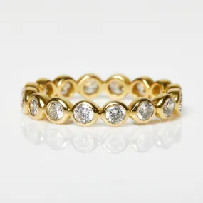 Bezel Set Cubic Zirconia Eternity Ring