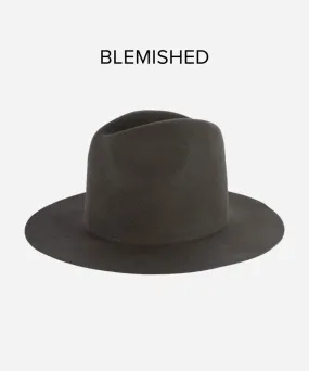 Billie Tall Fedora - Dark Grey BLEMISHED