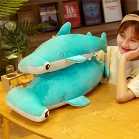 Billy the Blue Kawaii Hammerhead Shark Stuffed Animals Plushies