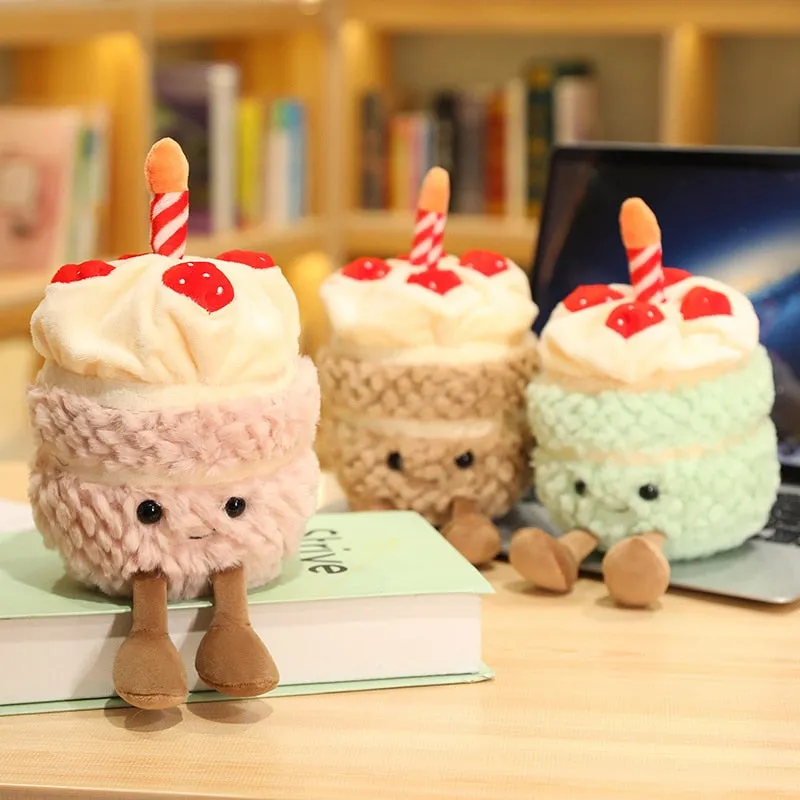 Birthday Celebration Kawaii Cake Stuffed Toy Plushies Buddies