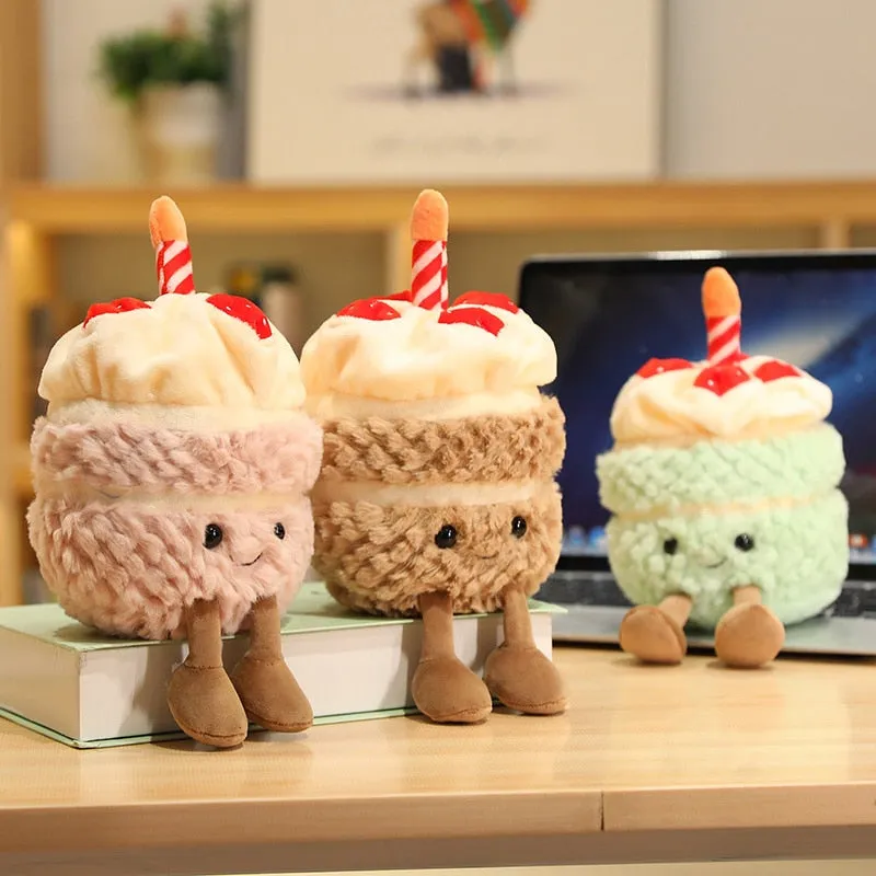 Birthday Celebration Kawaii Cake Stuffed Toy Plushies Buddies