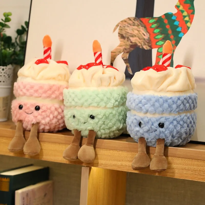 Birthday Celebration Kawaii Cake Stuffed Toy Plushies Buddies