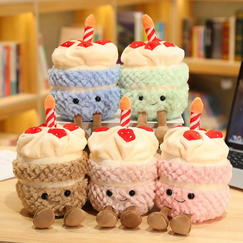 Birthday Celebration Kawaii Cake Stuffed Toy Plushies Buddies