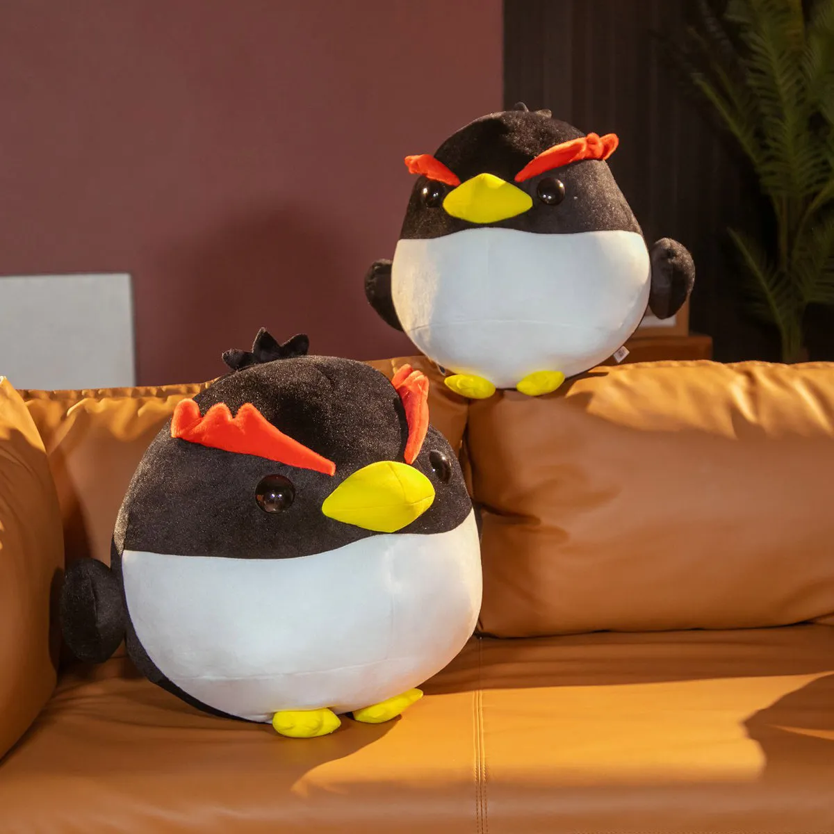 Black Kawaii Angry Penguin Stuffed Animals Plushie