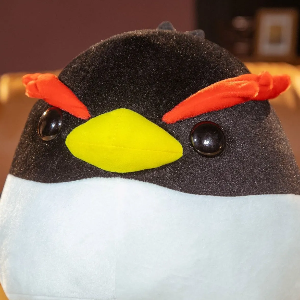 Black Kawaii Angry Penguin Stuffed Animals Plushie