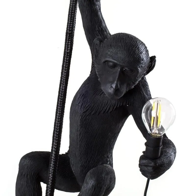 Black Monkey Hanging Pendant Light