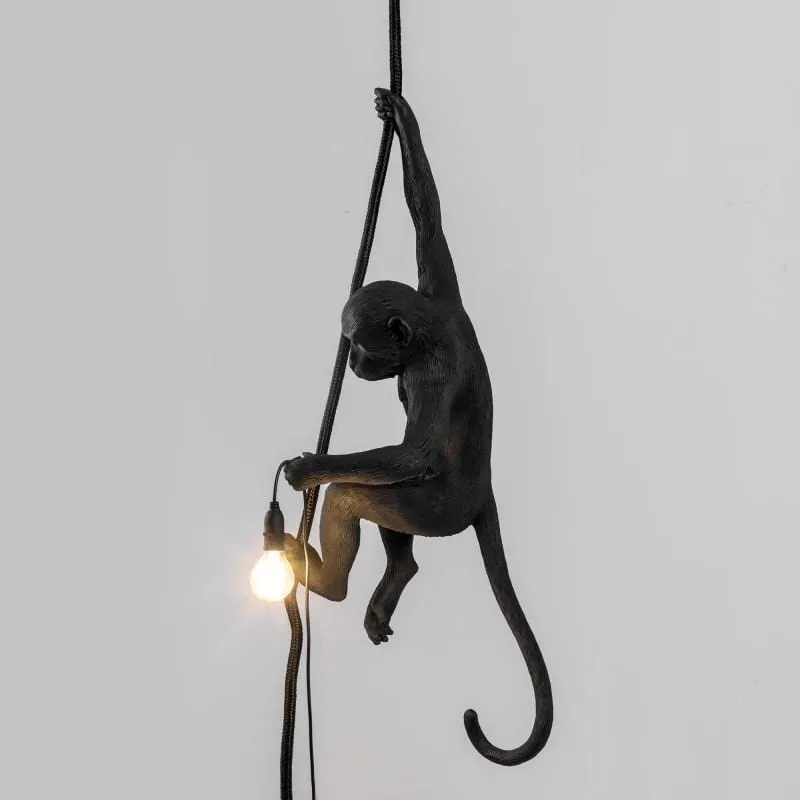 Black Monkey Hanging Pendant Light