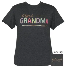 Blessed Grandma Glitter - Black Heather-2421