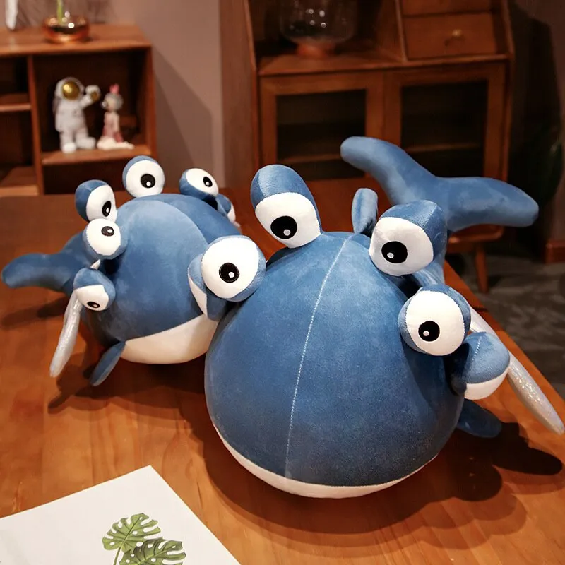 Blue Kawaii Alien Stuffed Animal Whale with Wings Plushie