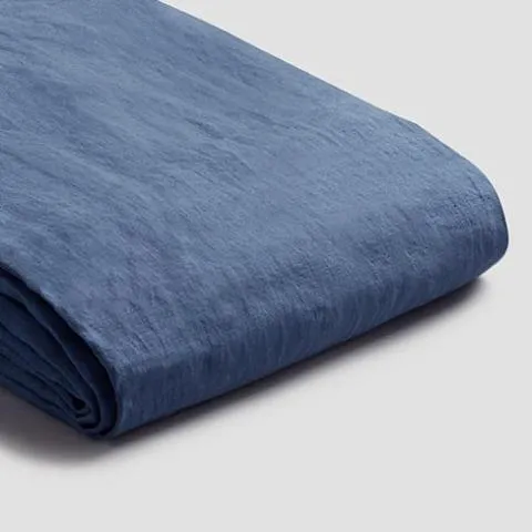 Blueberry 100% Linen Fitted Sheet