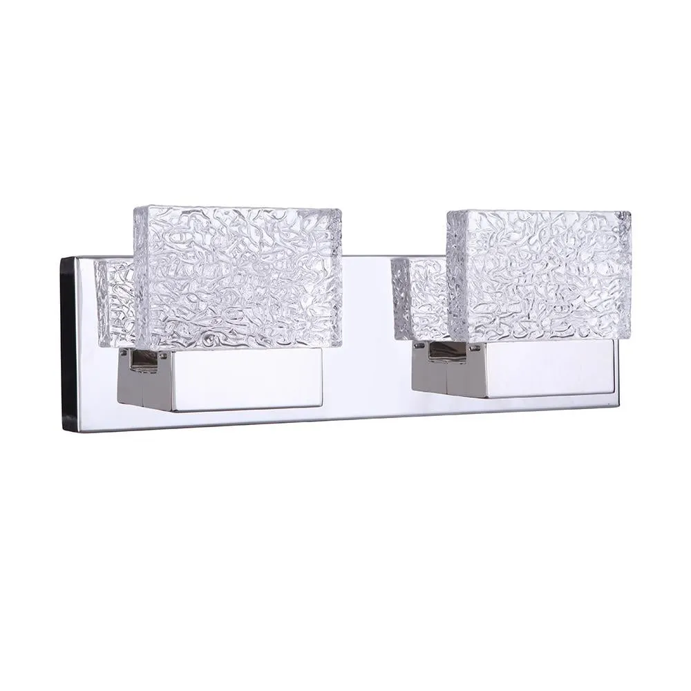 Boleyn 2 Light LED Vanity - Chrome