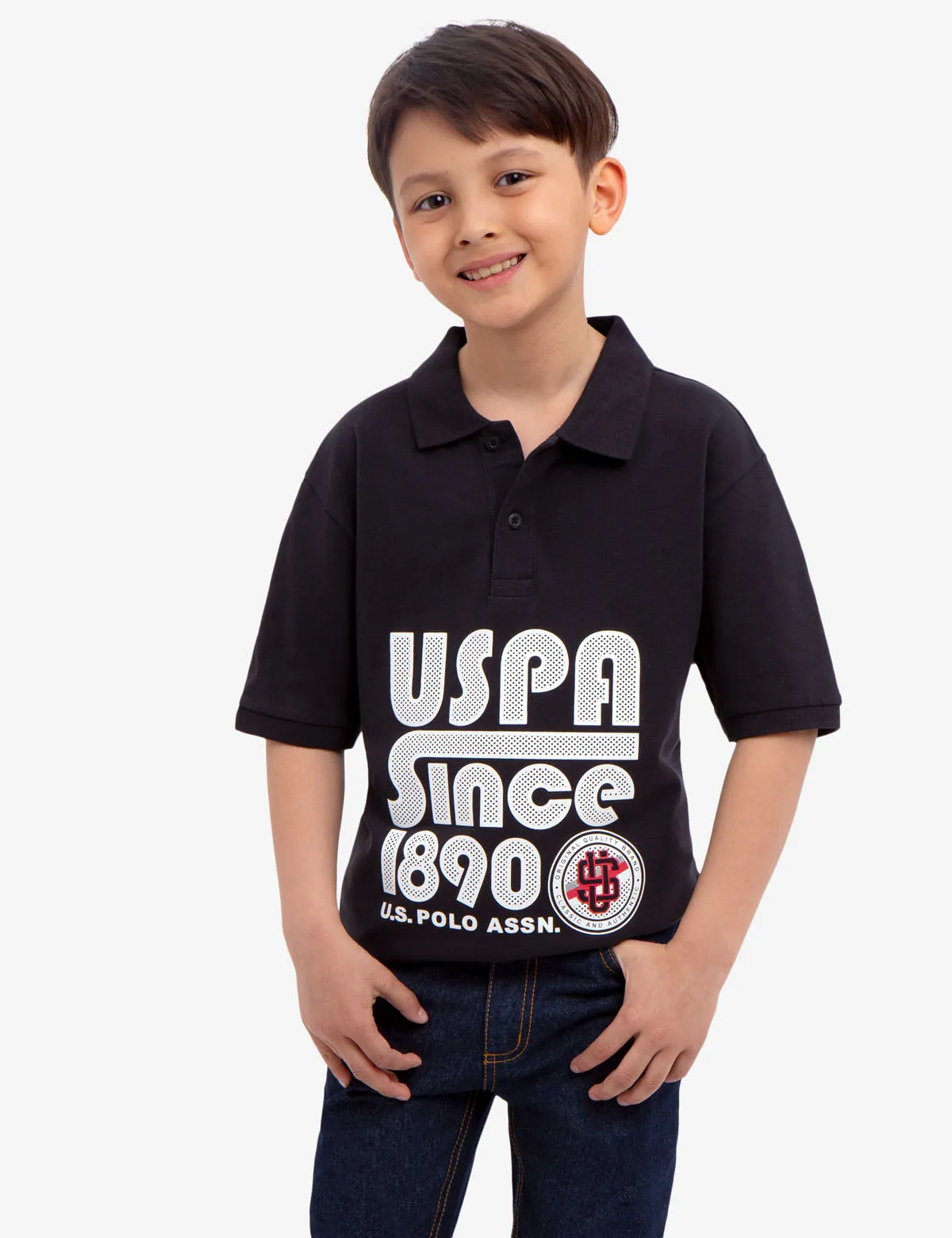 BOYS SOLID PIQUE POLO SHIRT